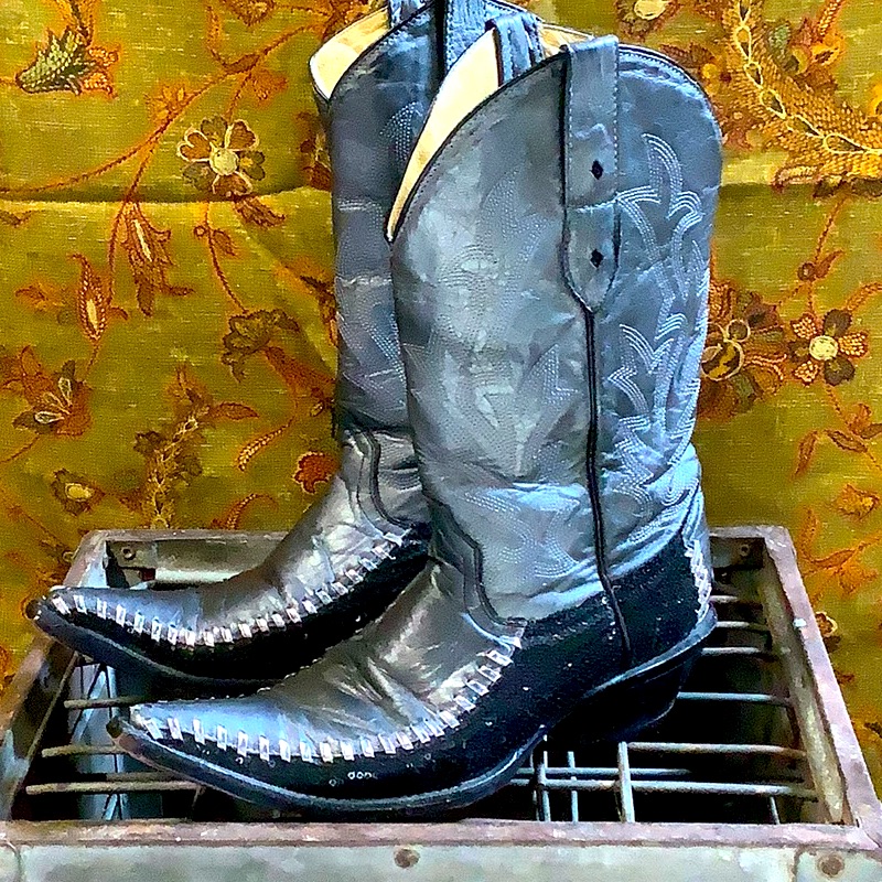 White Diamonds Leather Bling Boots
